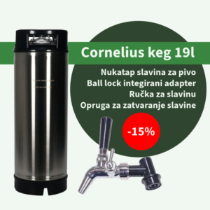 Cornelius keg 19l + nukatap
