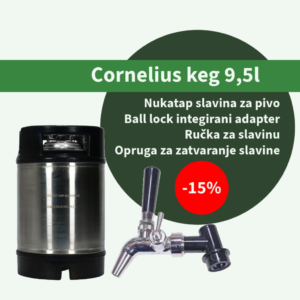 Cornelius keg 9,5l + nukatap