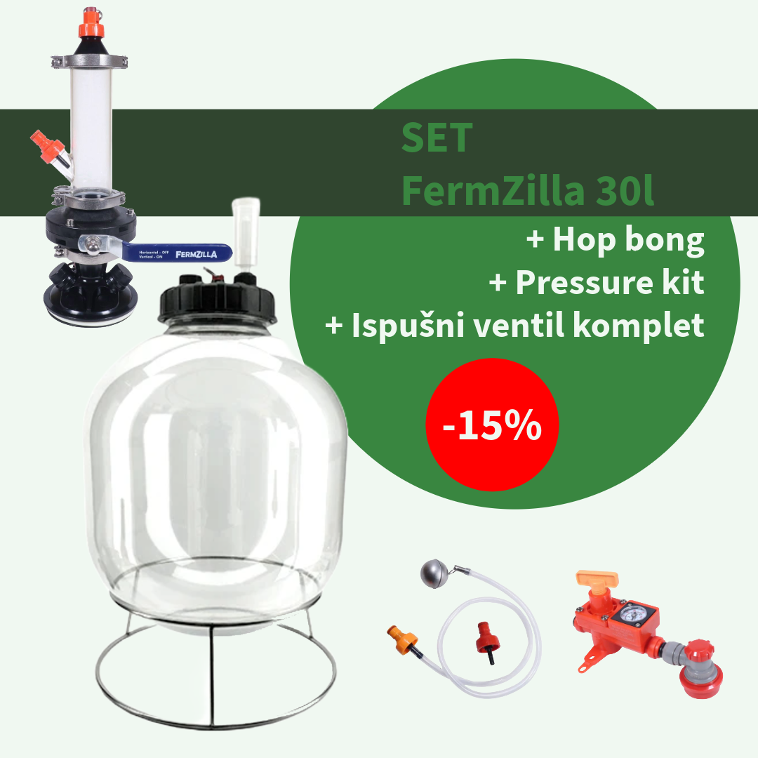FermZilla All Rounder 30 l + FermZilla pressure kit sa plastičnim ...
