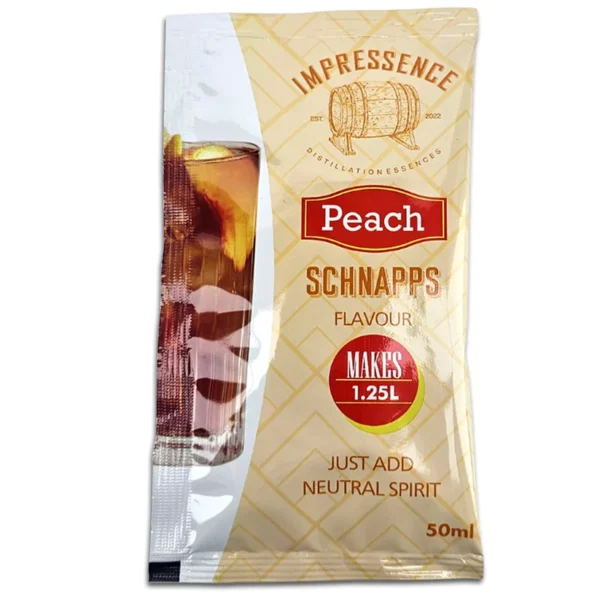 KL33350-Impressence-PeachSchnappsSpiritFlavouring-Sachet Impressence - Esencija Peach Schnapps Spirit - 50 ml