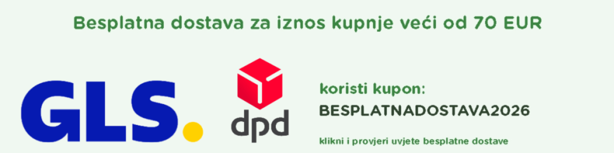 Besplatna dostava 2026 GLS & DPD