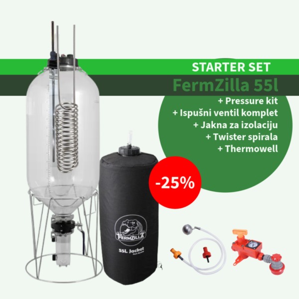 STARTER SET + FermZilla starter kit 55 litara 3 clamp Gen3
