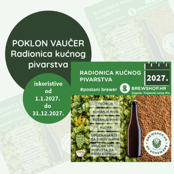 POKLON VAUČER - Radionica kućnog pivarstva 2027.